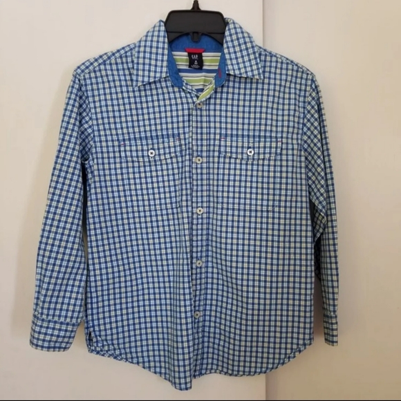 Gap Striped Button Down Shirt Sz 8 - Picture 1 of 11